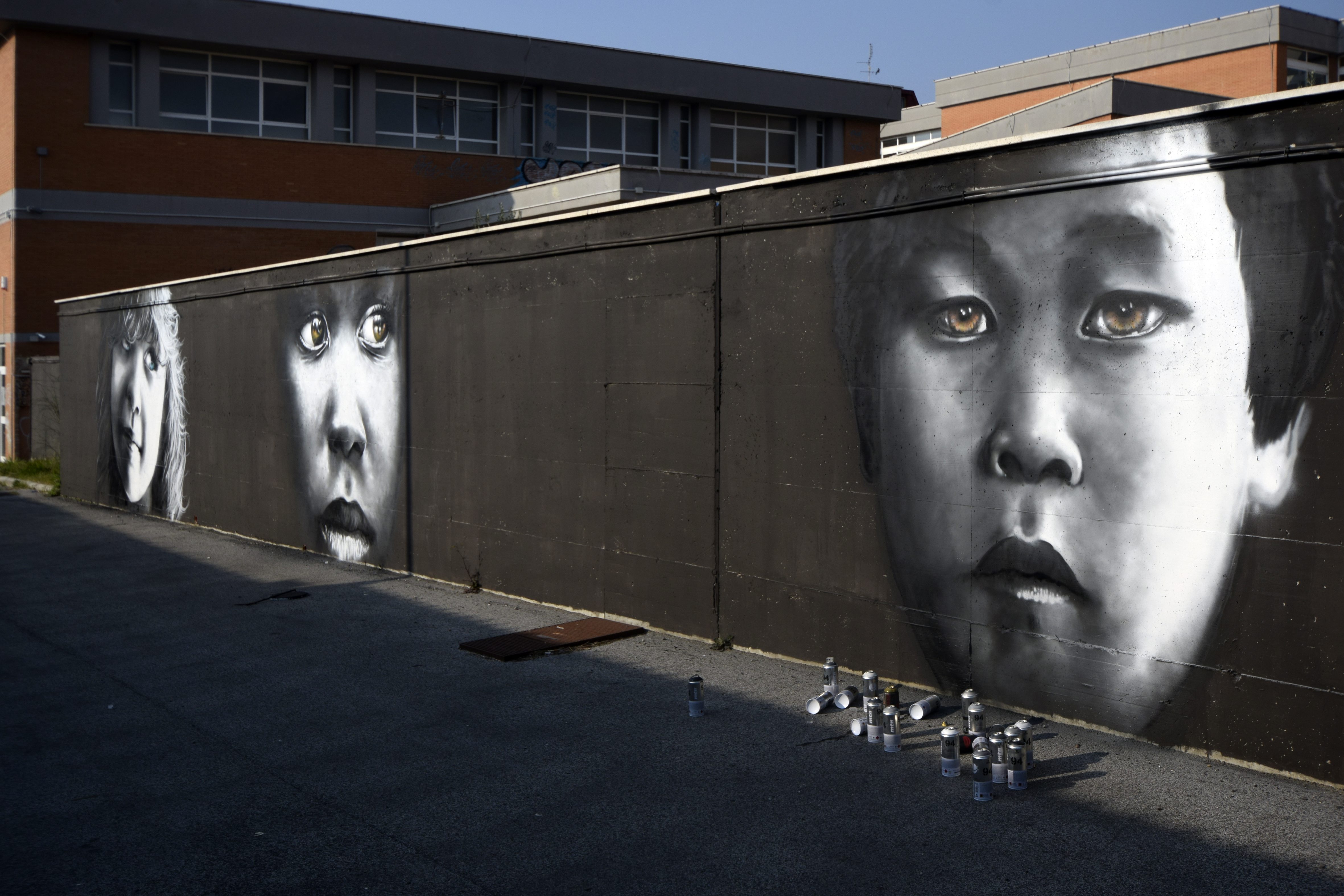 Street art murale di Neve