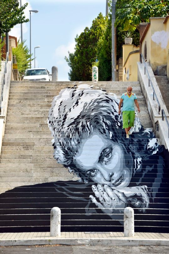 Murale con Ingrid Bergman
