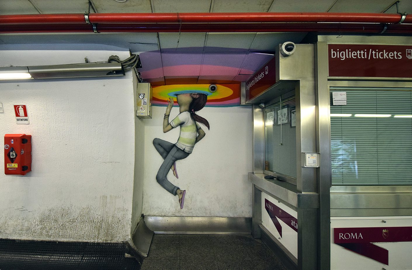 Metro Spagna. Murale di Seth