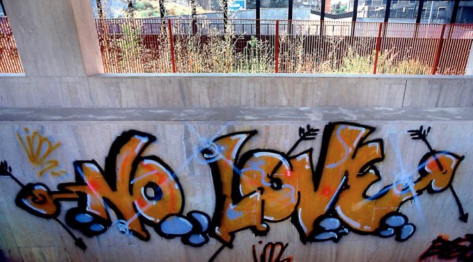 Graffiti sotto la Tangenziale