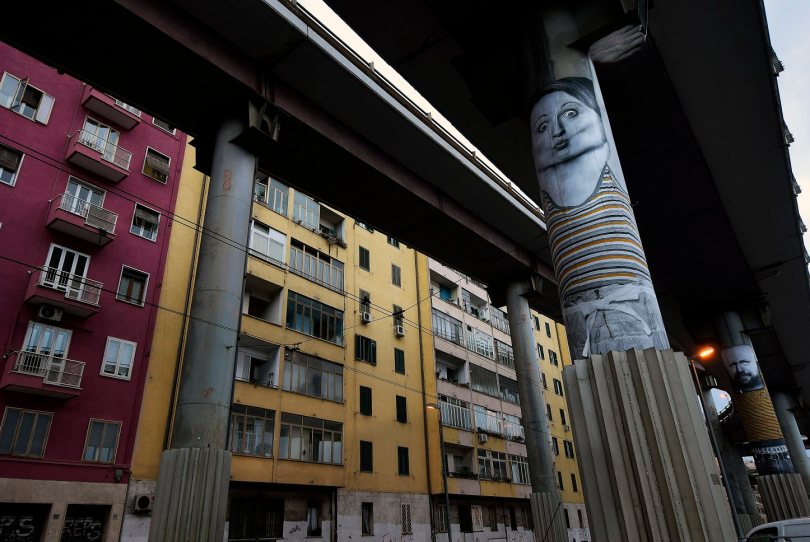 Murali sulla sopraelevata