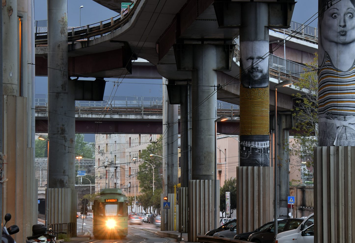 Murali sulla sopraelevata