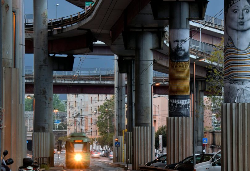 Murali sulla sopraelevata