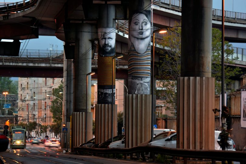 Murali sulla sopraelevata