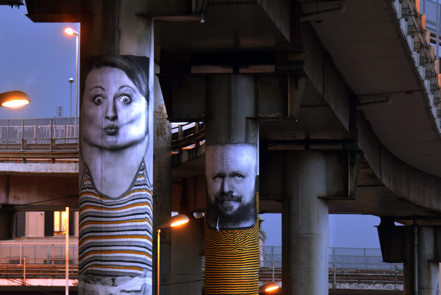 Murali sulla sopraelevata