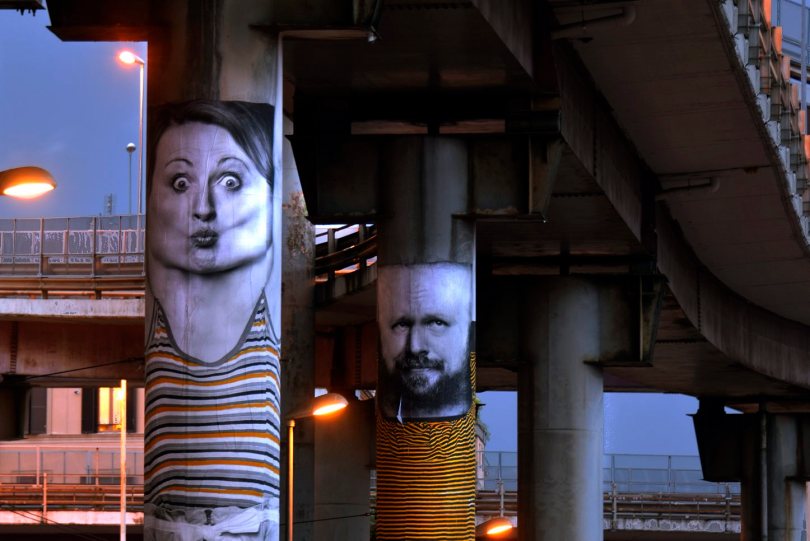 Murali sulla sopraelevata