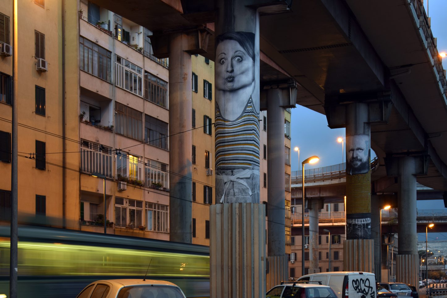 Murali sulla sopraelevata