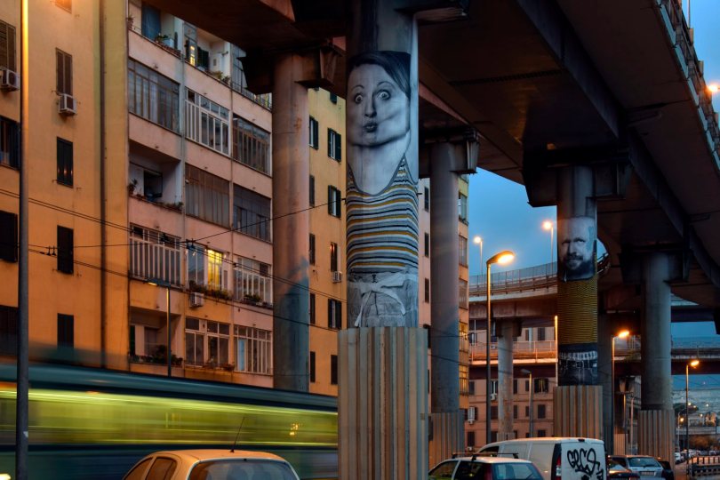 Murali sulla sopraelevata